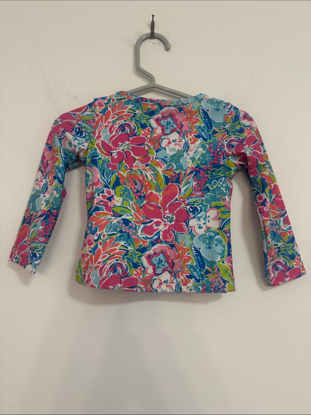 SweetHoney Floral Long-Sleeve Rashguard - Pink & Blue & Green - Picture 3 of 3